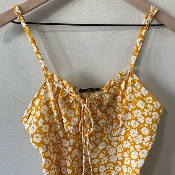 ZAFUL Floral Print Front Tie Mini Sundress - Picture 6 of 11
